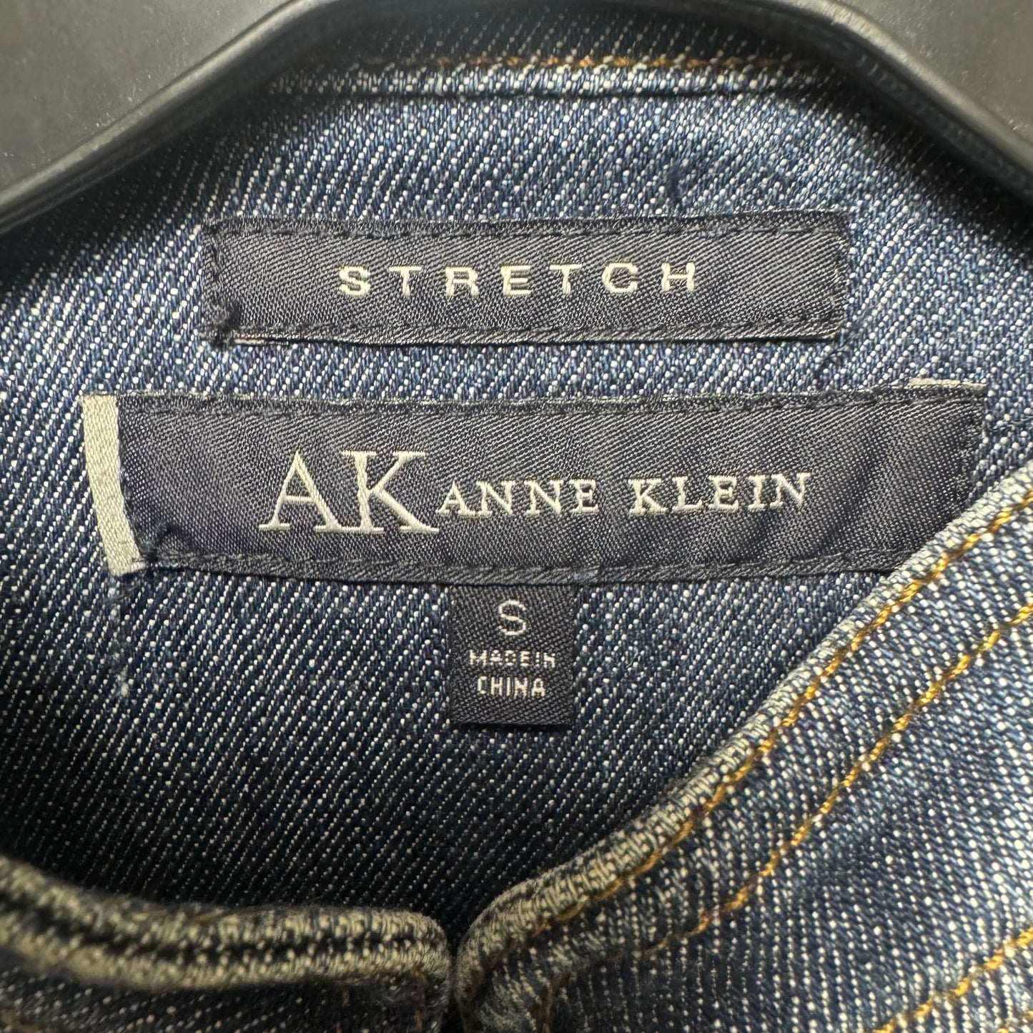 Jacket Denim By Anne Klein In Blue, Size: S