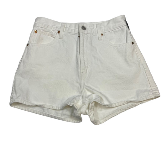 Shorts By Levis In White Denim, Size:4