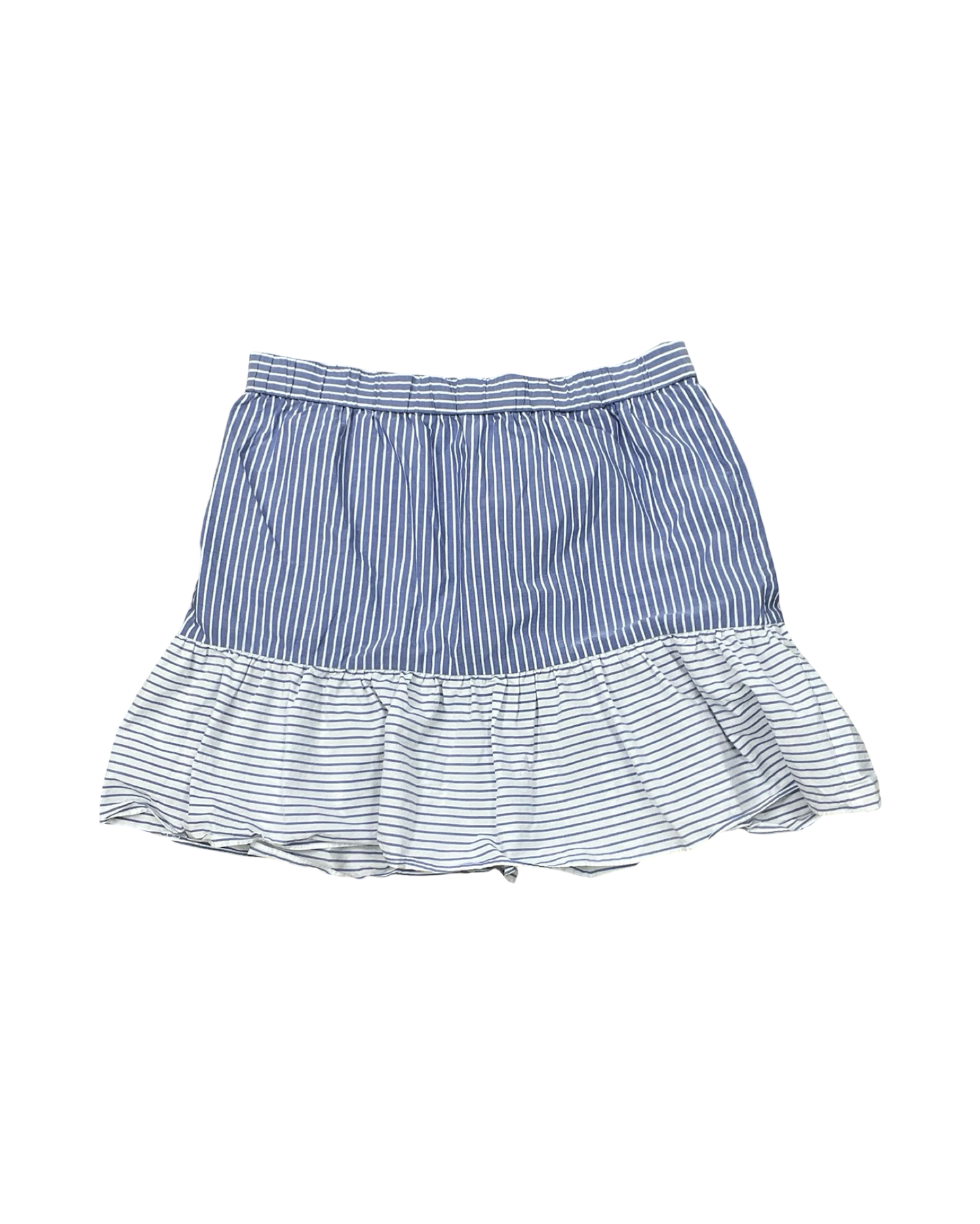 Skirt Mini & Short By Loft In Blue & White, Size:M