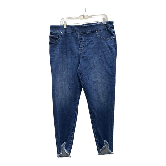 Jeans Jeggings By Chicos In Blue Denim, Size:16