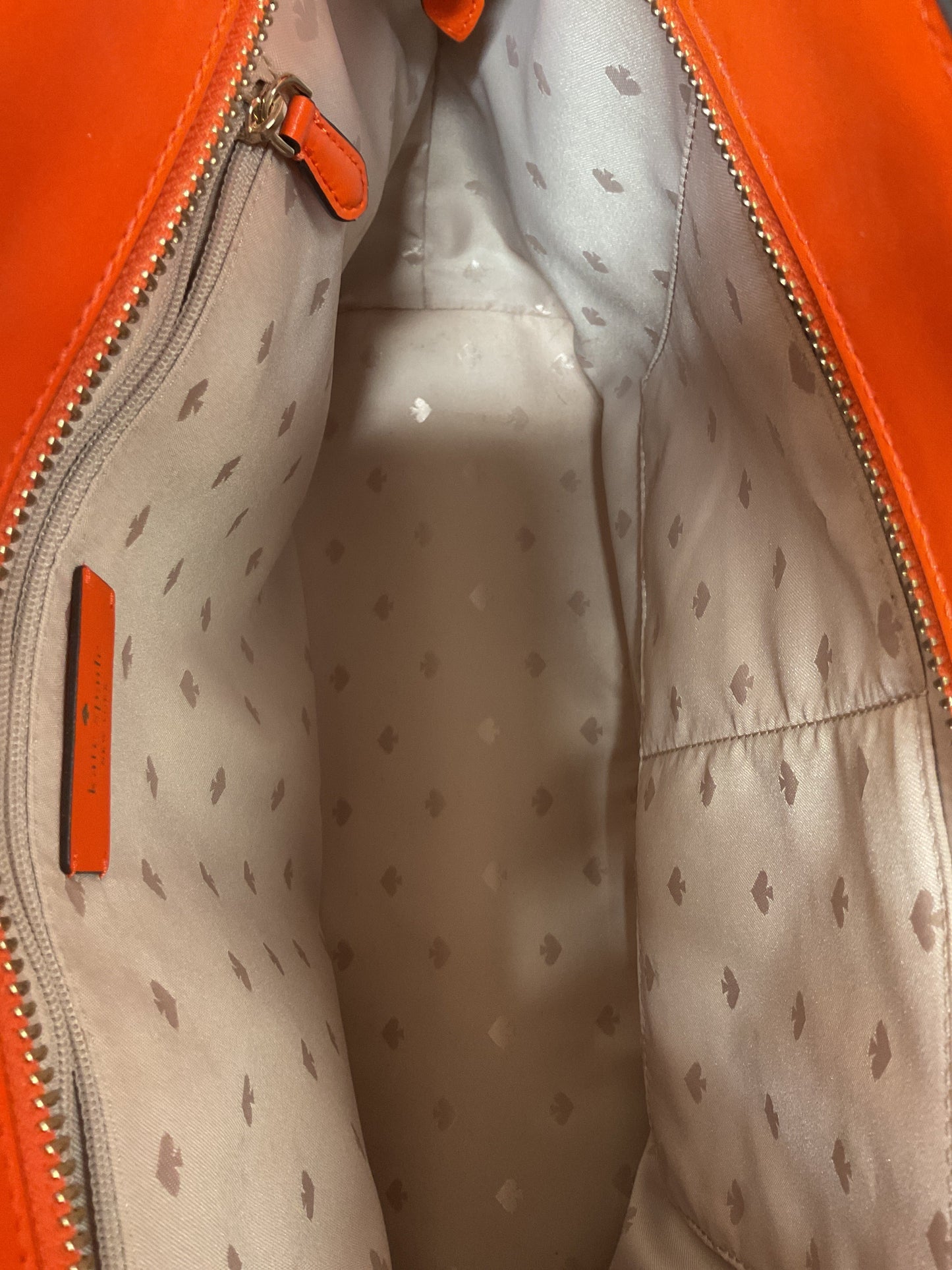 Handbag Designer By Kate Spade In Orange, Size:Large