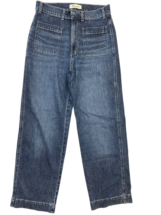 Jeans Wide Leg By Madewell In Blue Denim, Size:4