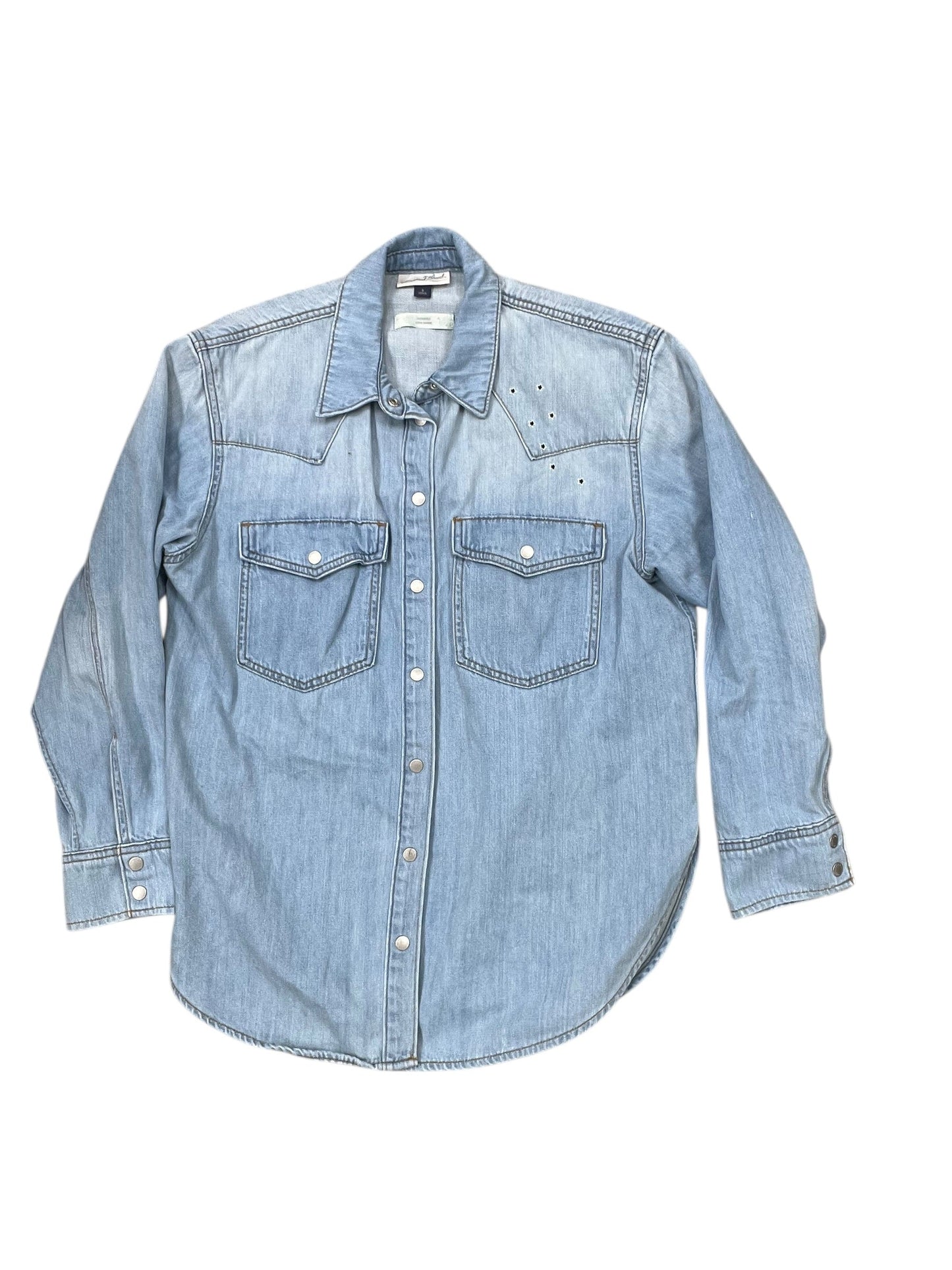 Blouse Ls By Universal Thread In Blue, Size:S