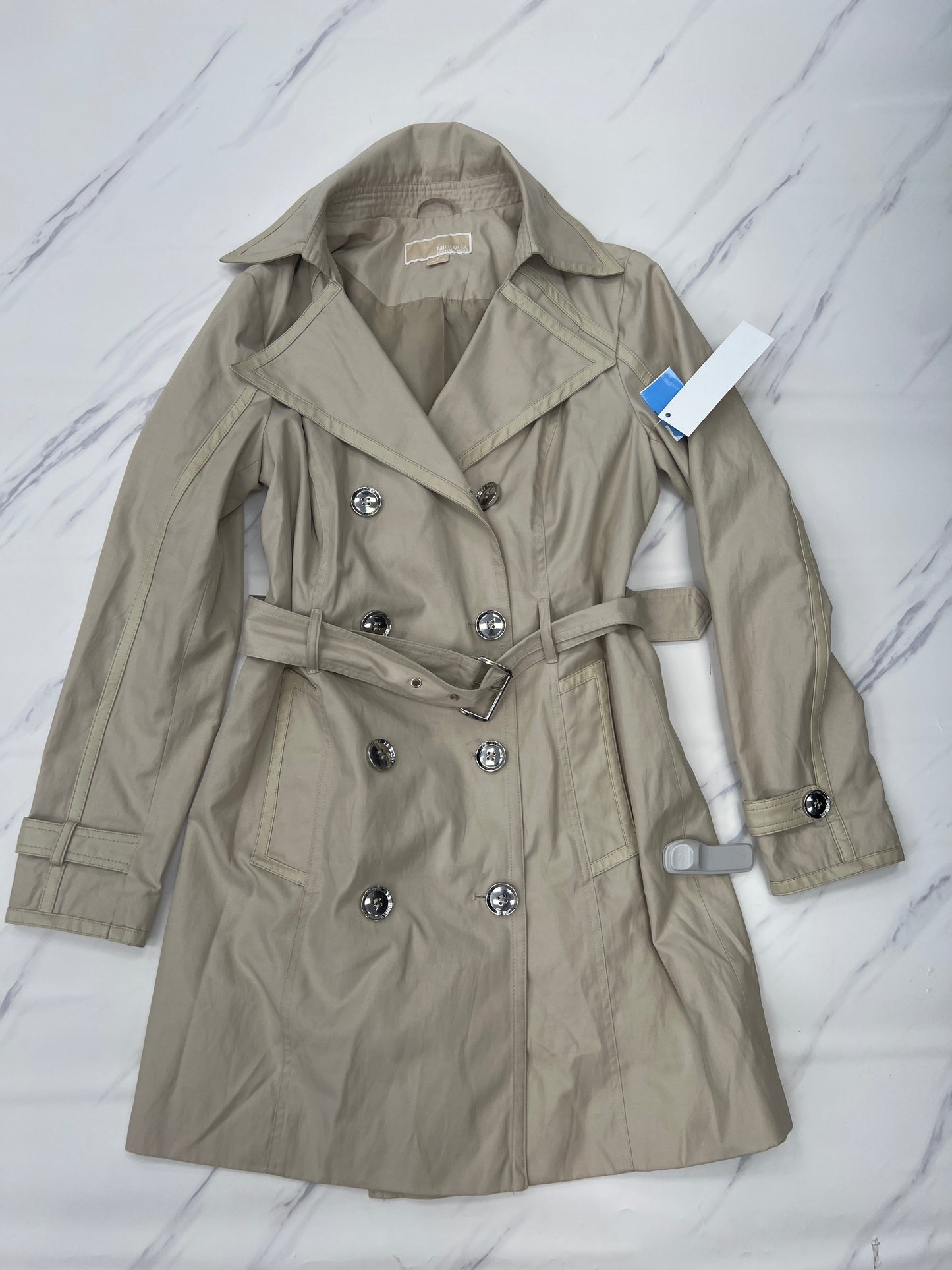 Coat Raincoat By Michael By Michael Kors In Tan, Size:S