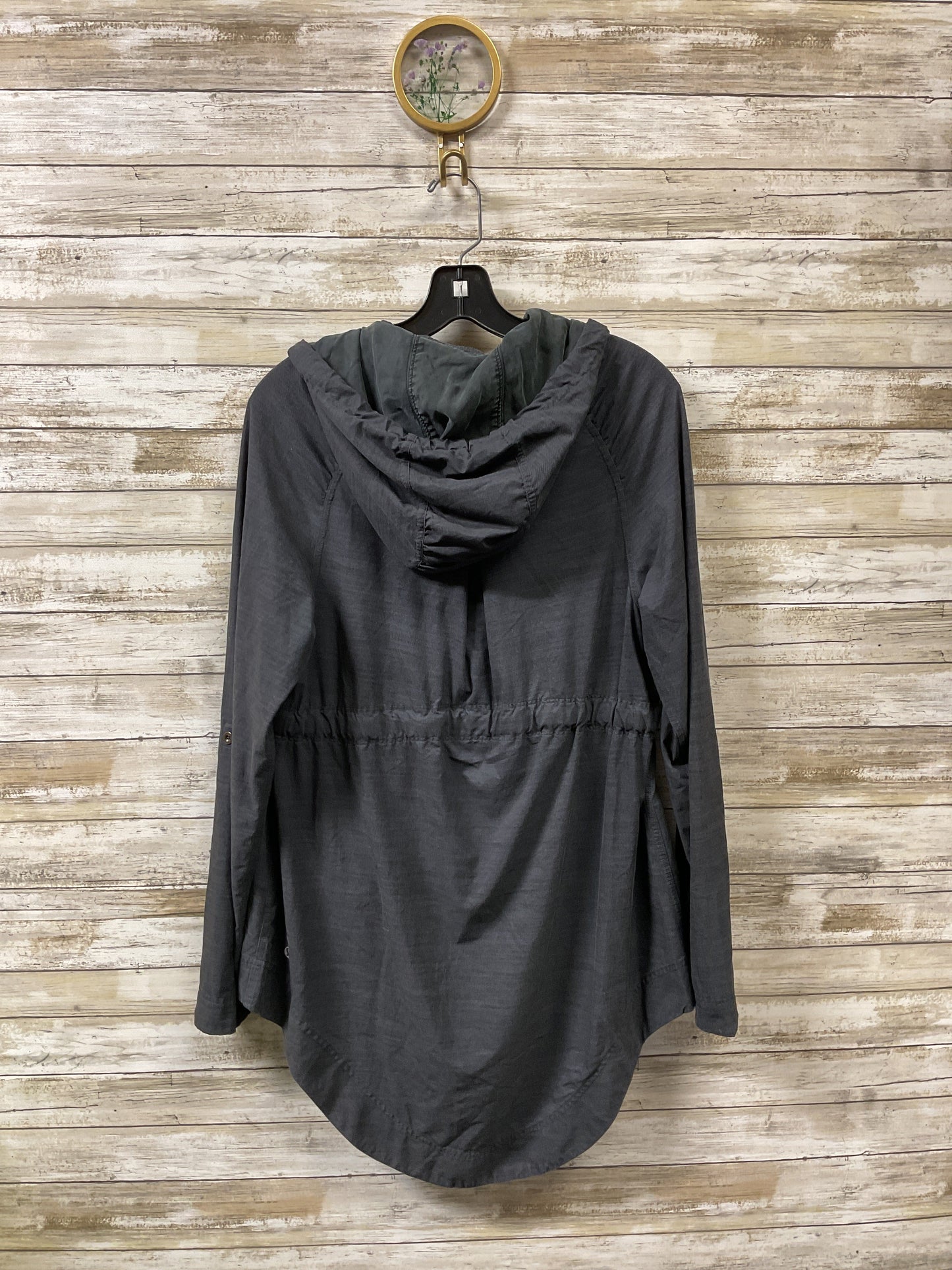 Athletic Jacket By Lululemon In Grey, Size:6