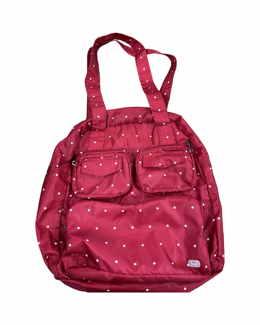Backpack By Lug In Red & White, Size:Large