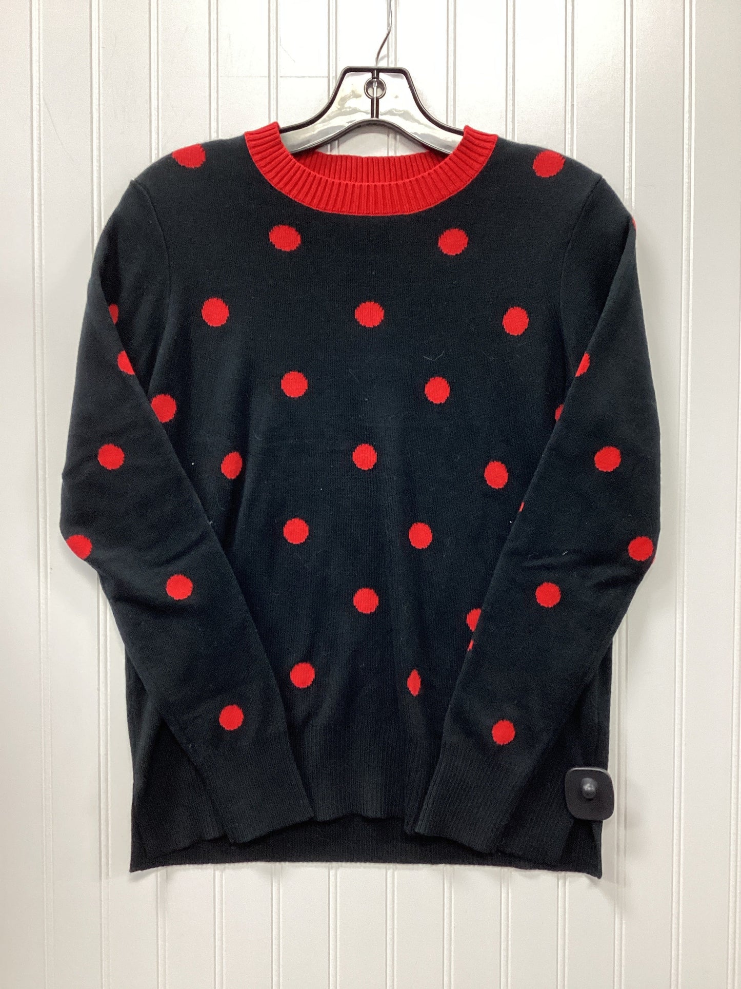 Top Ls By Charter Club In Black & Red, Size:S
