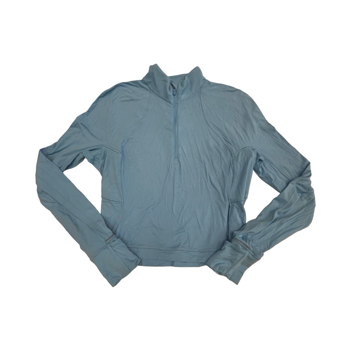 Athletic Jacket By Lululemon In Blue, Size:10