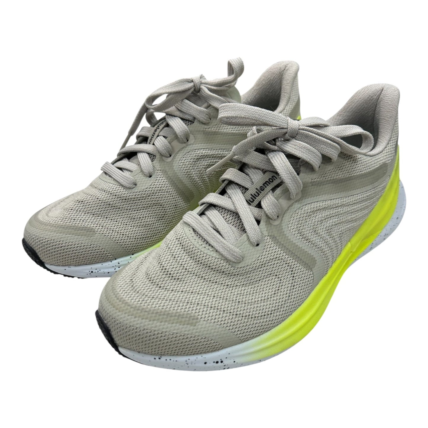 Shoes Athletic By Lululemon In Green & Grey, Size:7.5