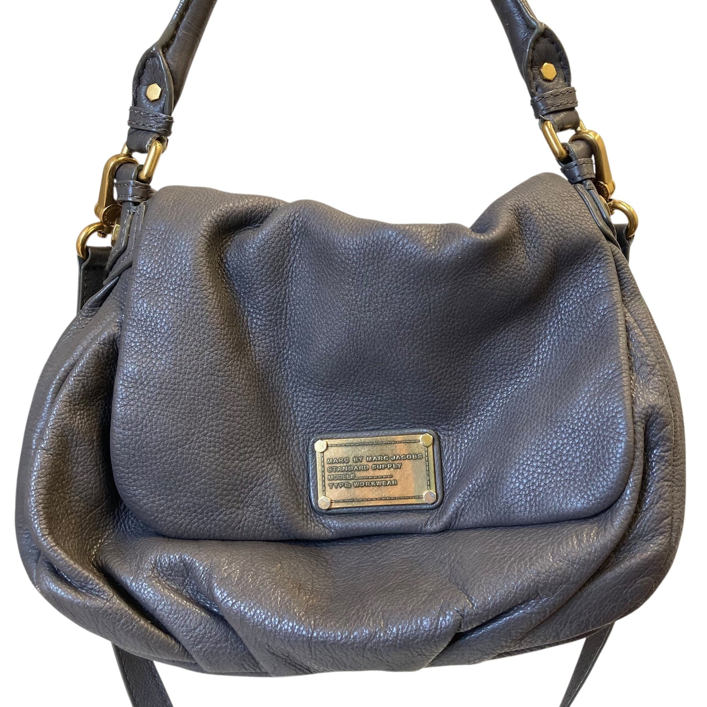 Handbag Designer By Marc By Marc Jacobs In Grey, Size:Medium