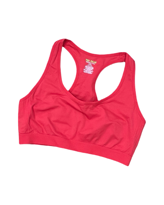 Athletic Bra By Tek Gear In Red, Size:1X