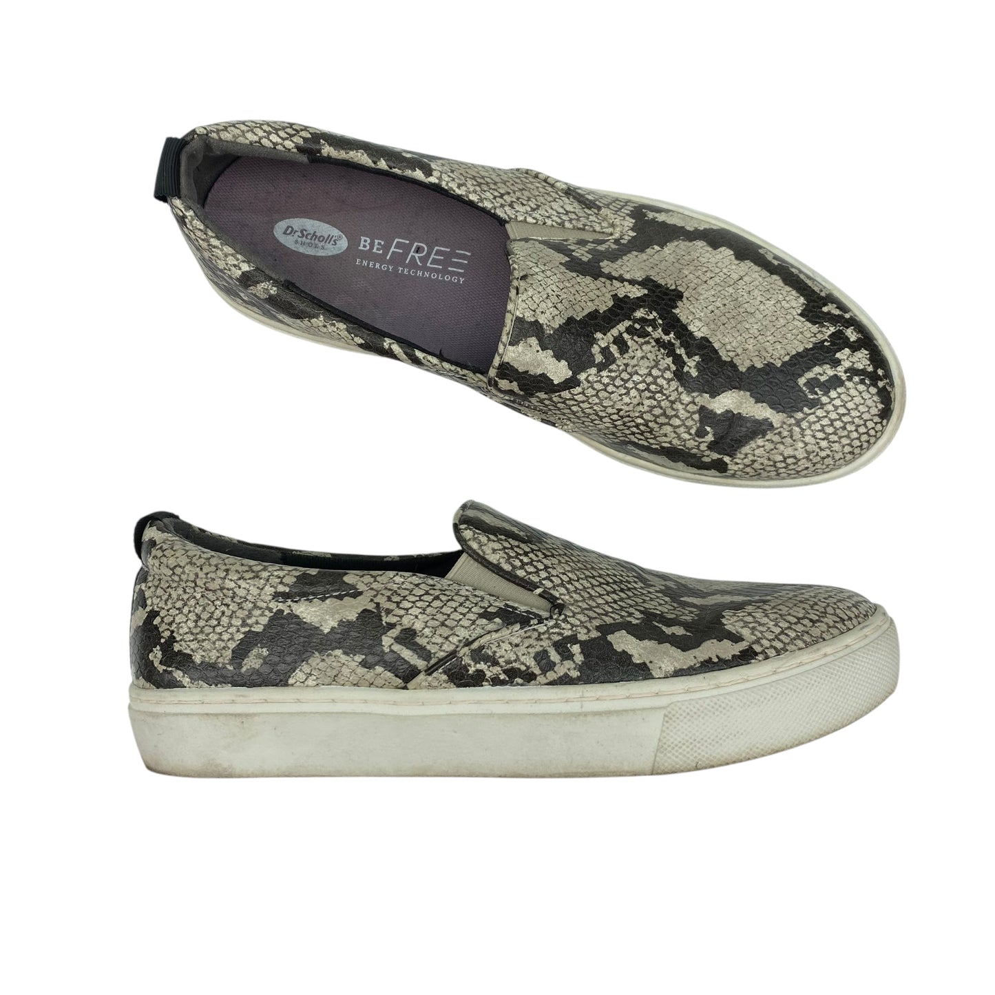 Shoes Flats By Dr Scholls In Snakeskin Print, Size:9