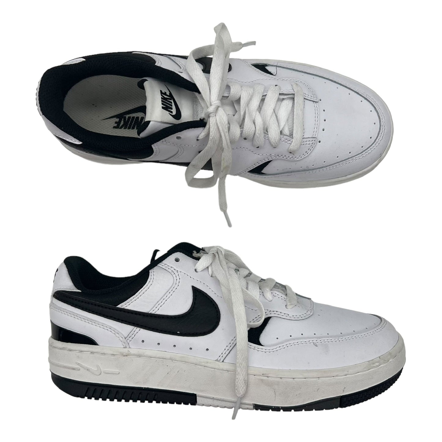 WHITE SHOES SNEAKERS by NIKE Size:7.5