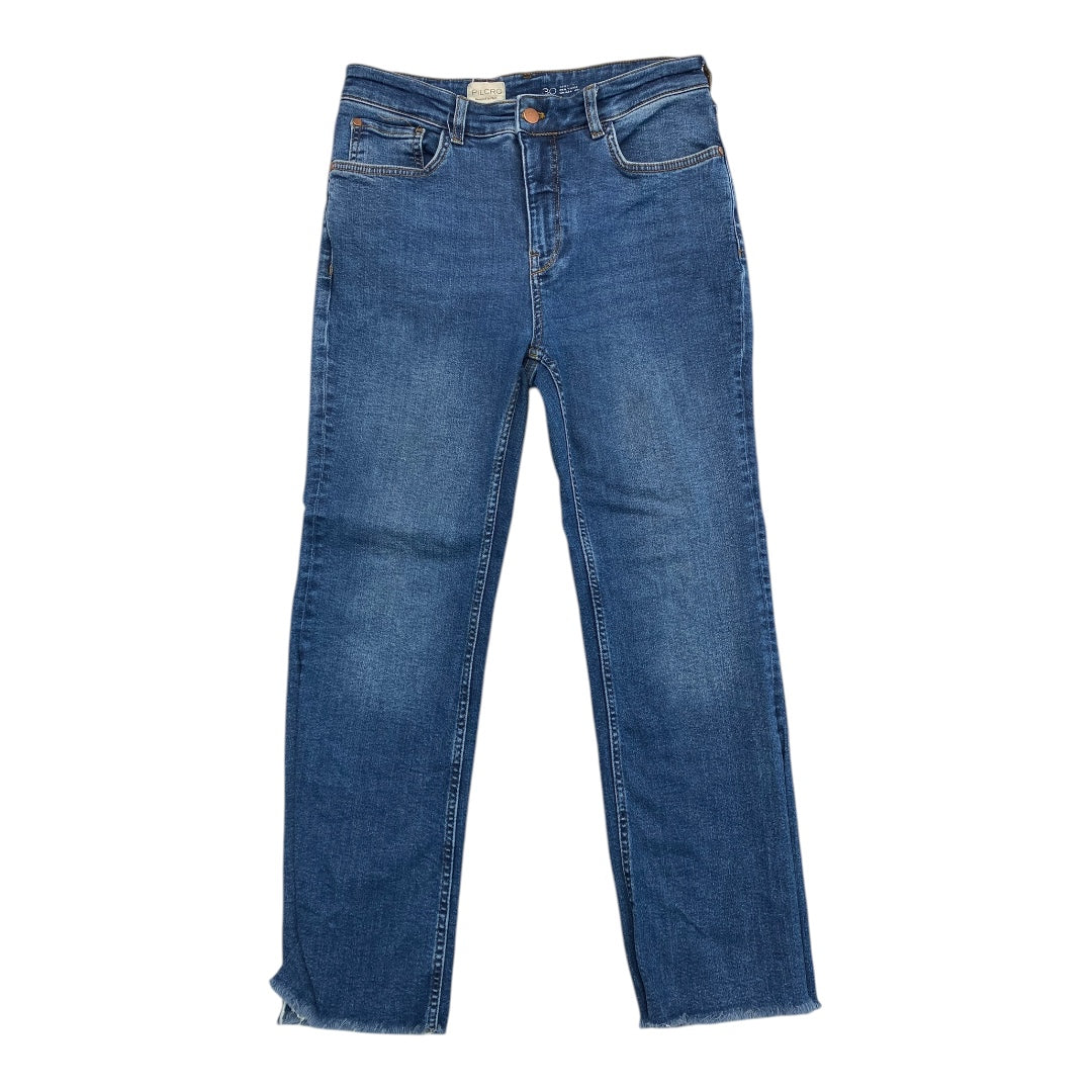 Jeans Straight By Pilcro In Blue Denim, Size:10