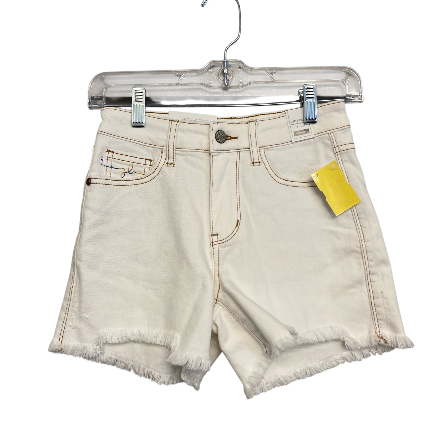 Shorts By Judy Blue In White Denim, Size:0