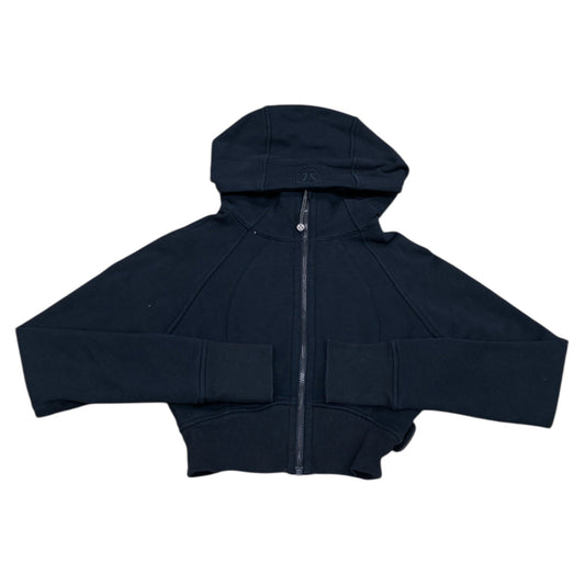 Athletic Jacket By Lululemon In Black, Size:0