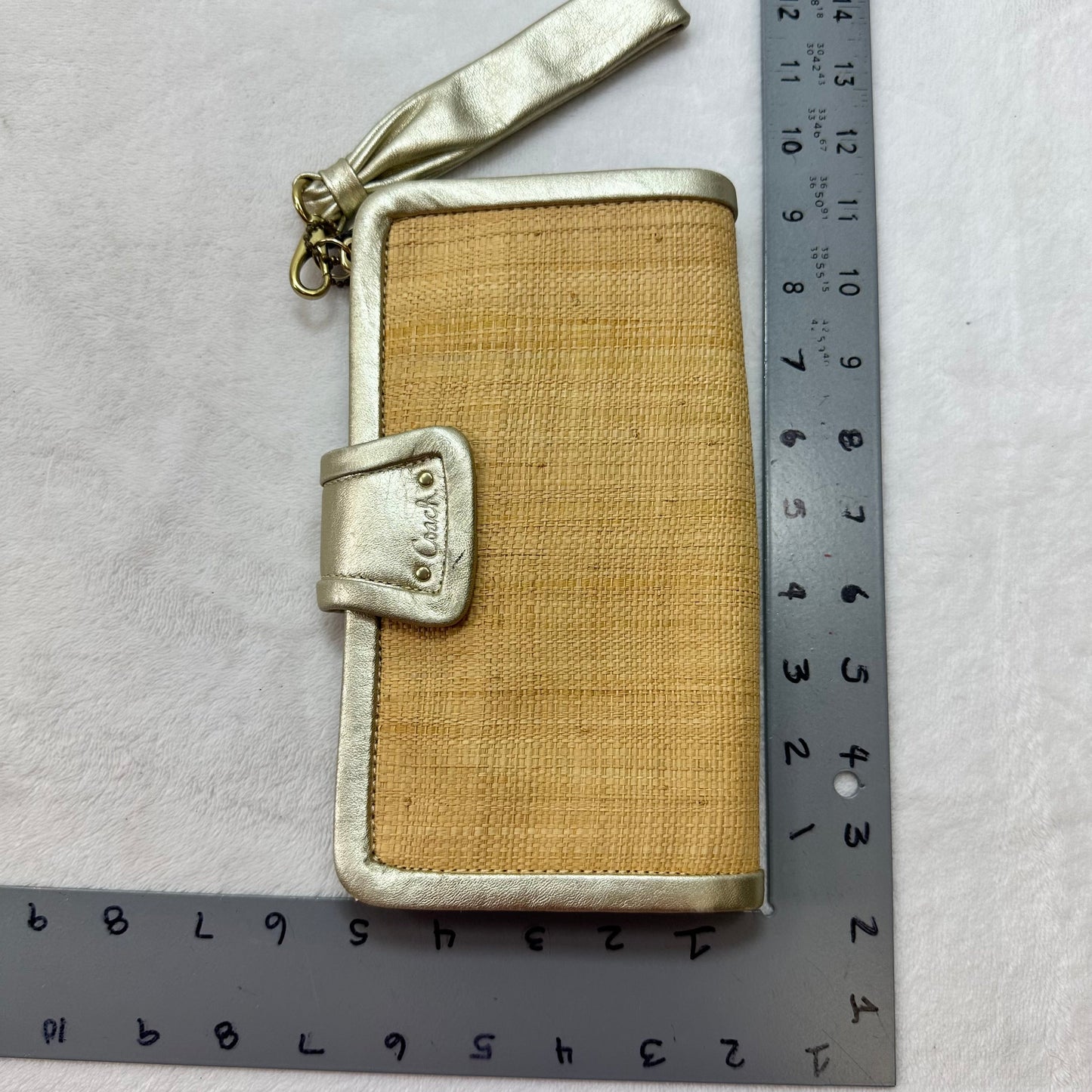 Clutch Designer By Coach, Size: Small