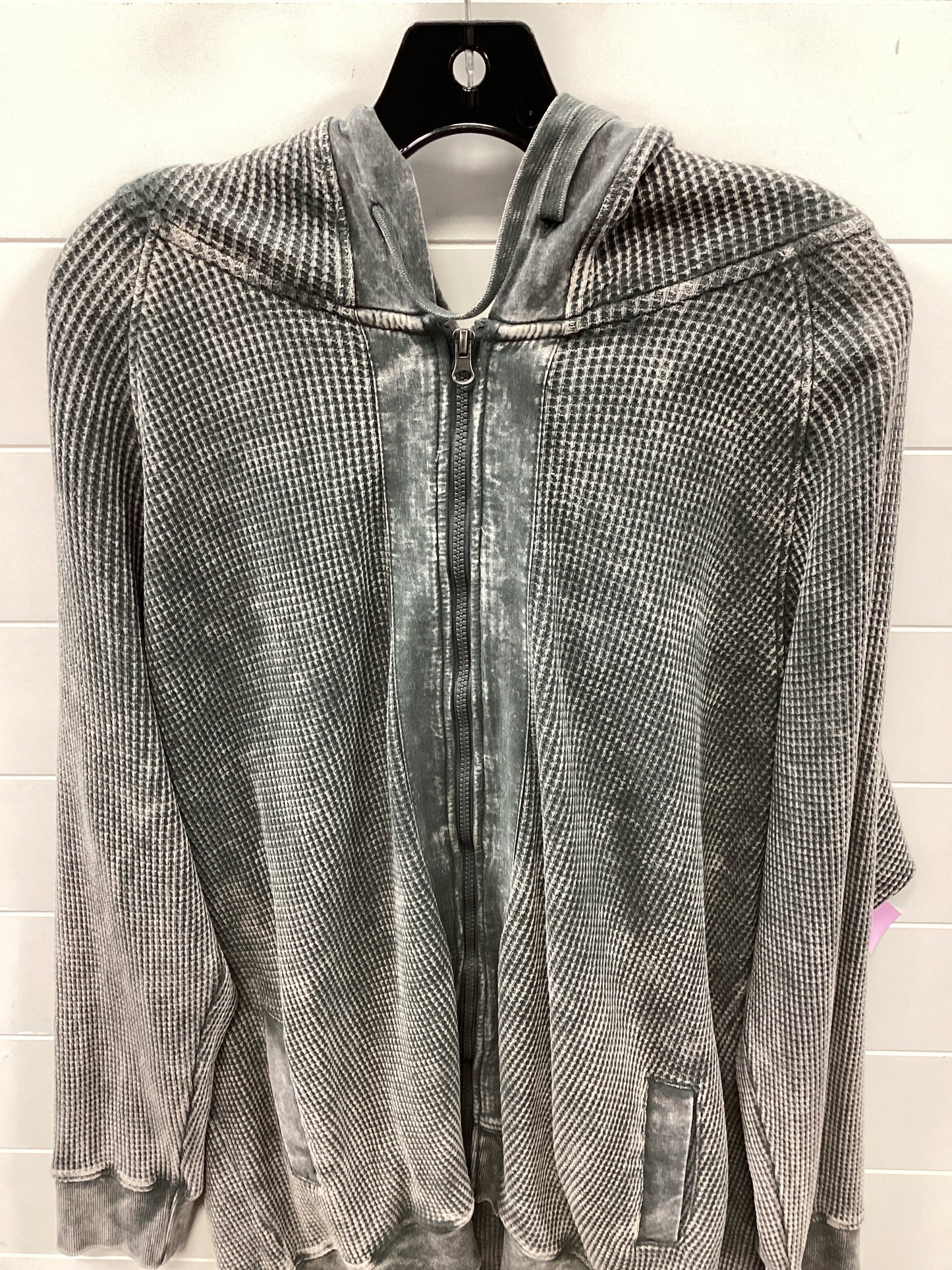 Athletic Jacket By Mono B In Grey, Size:3X