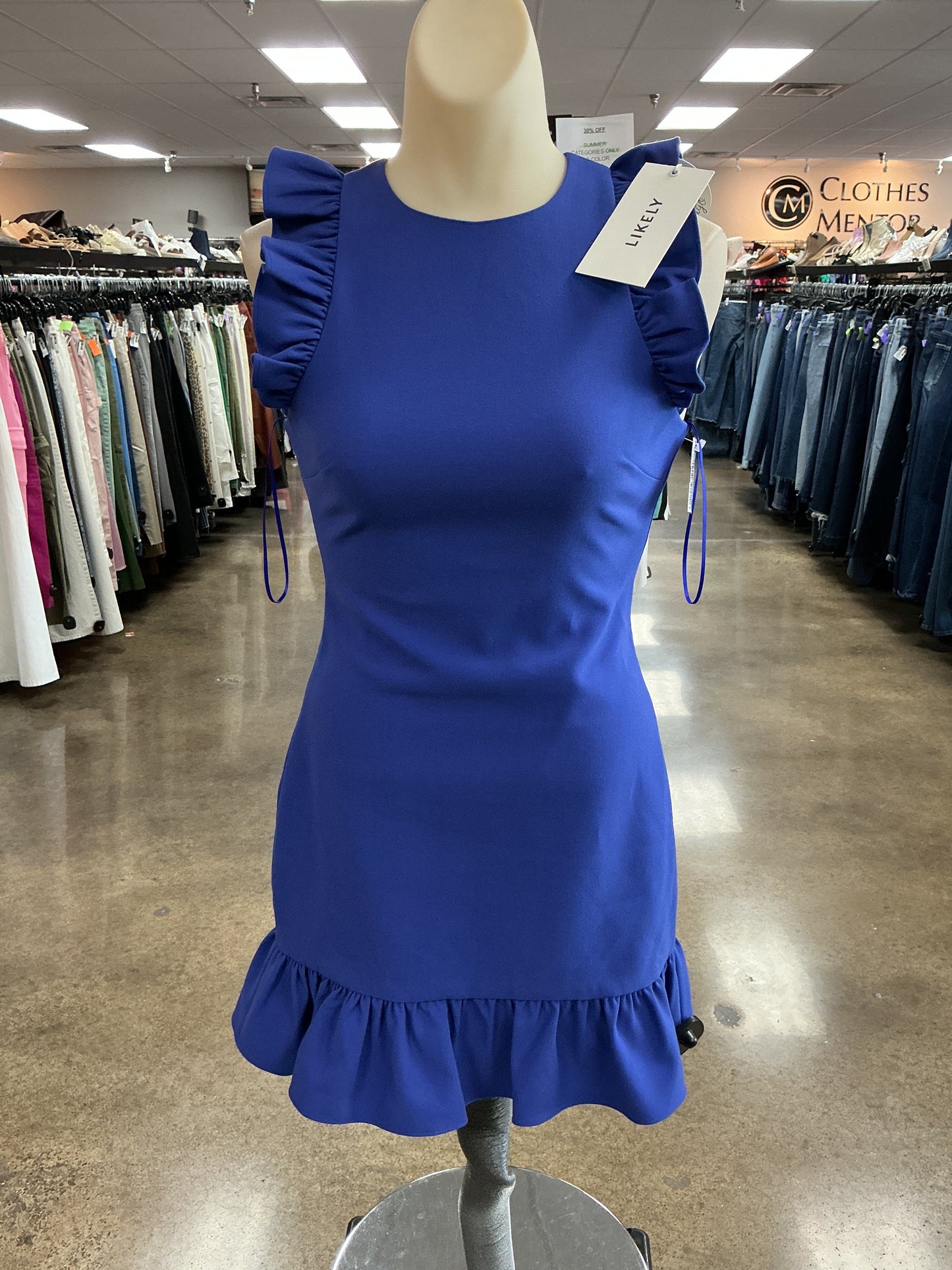 Dress Casual Short By Clothes Mentor In Blue, Size:0