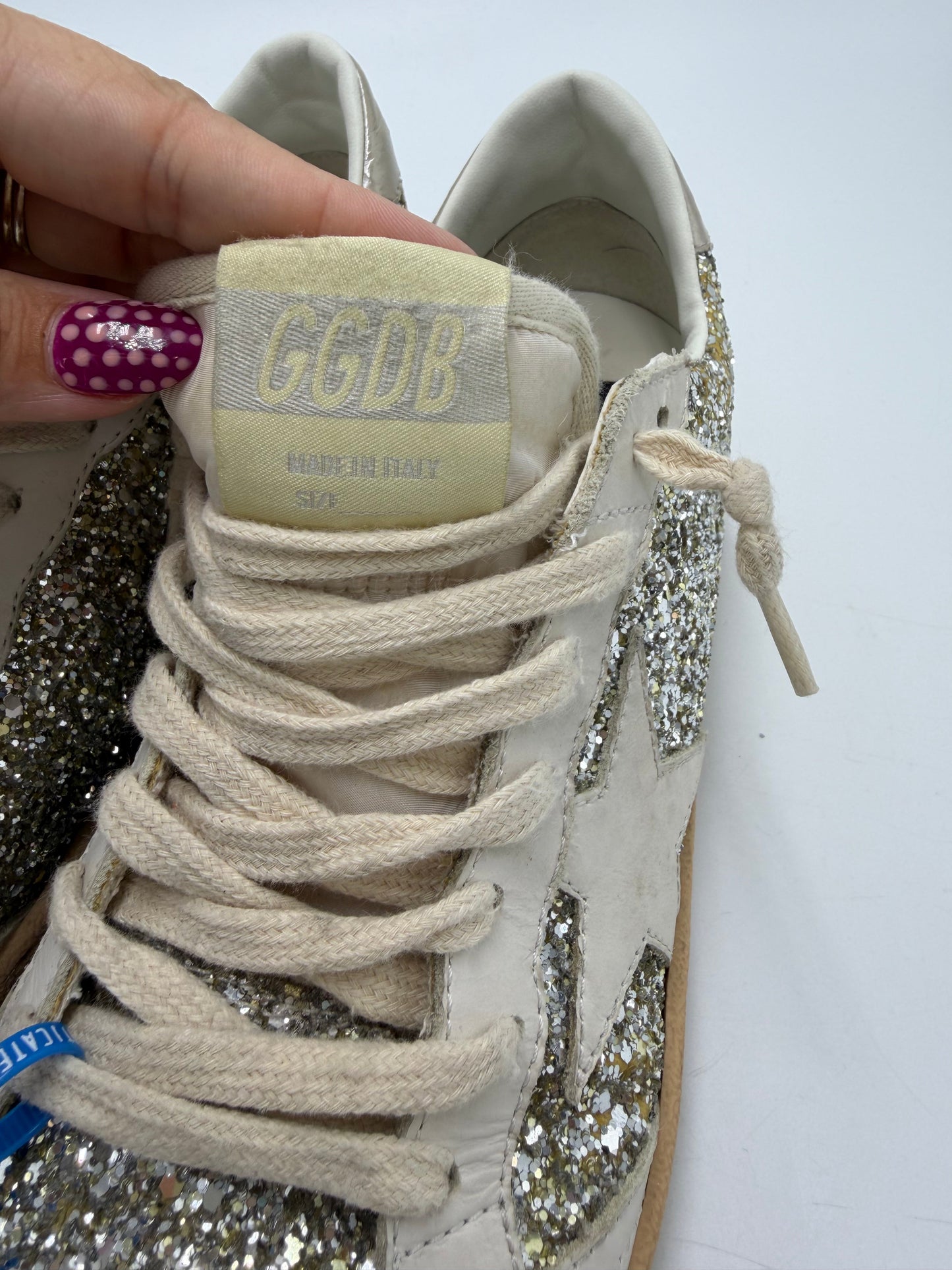 Golden Goose Ball Star Sneaker Luxury Shoes, Size: 10