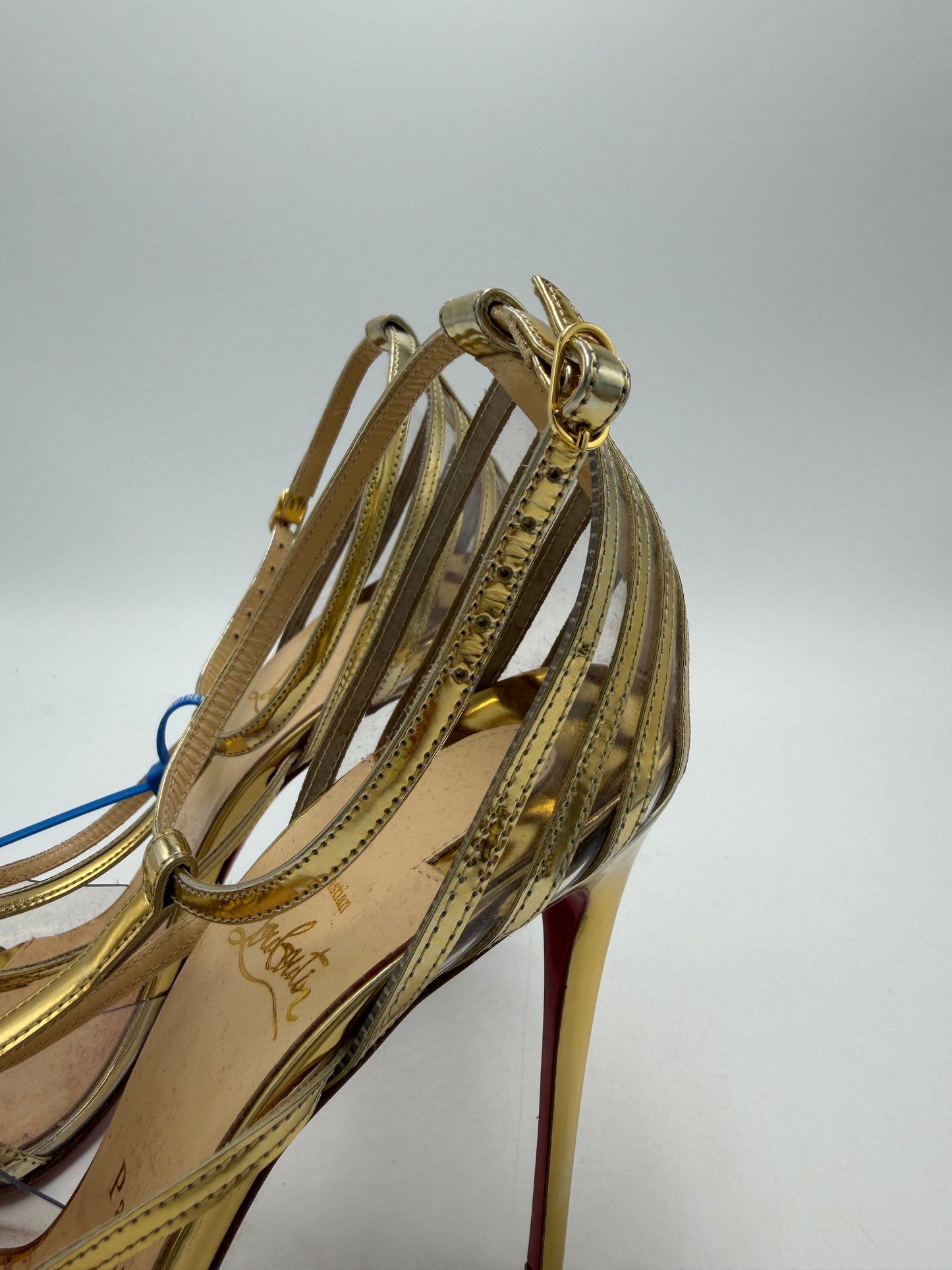 Christian Louboutin Deck 100 Specchio PVC Luxury Pumps, Size: 9.5