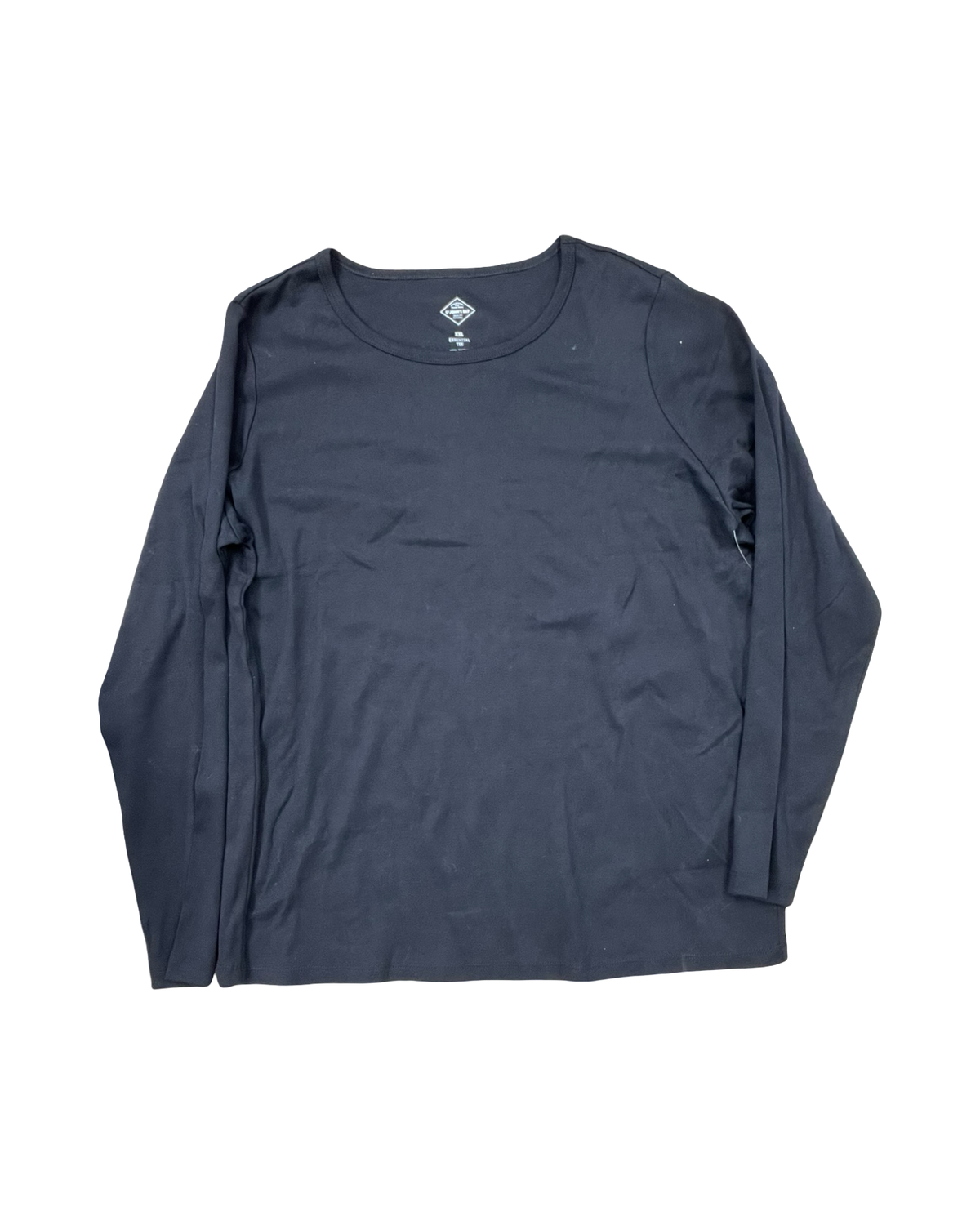 Top Ls Basic By St Johns Bay In Black, Size:1X