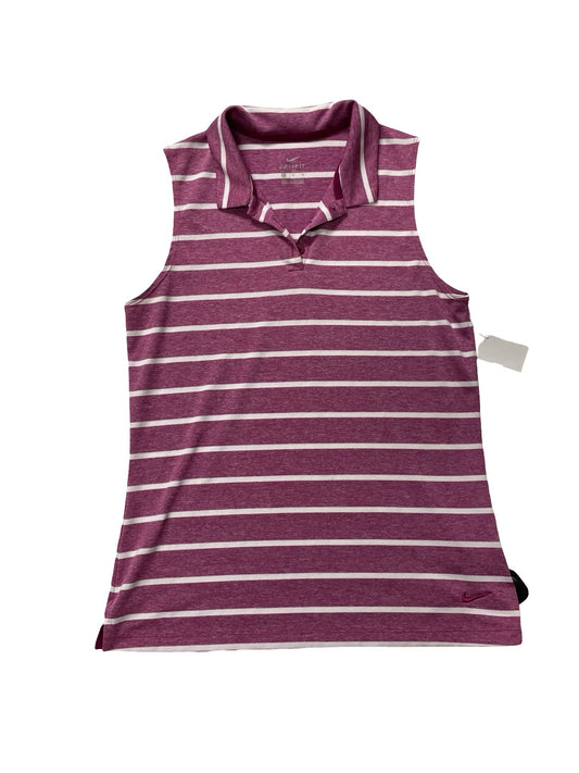 Athletic Tank Top By Nike In Purple, Size:M