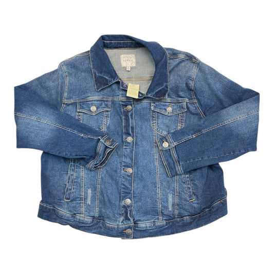 Jacket Denim By Torrid In Blue Denim, Size:3X