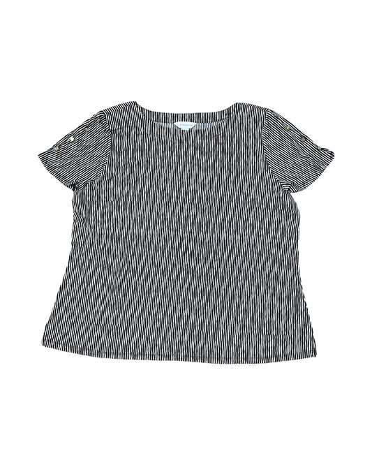 Top Ss By Liz And Co In Black & White, Size:1X