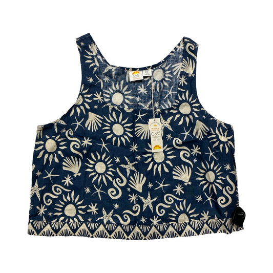 Top Sleeveless By C And C In Blue, Size:Xlp