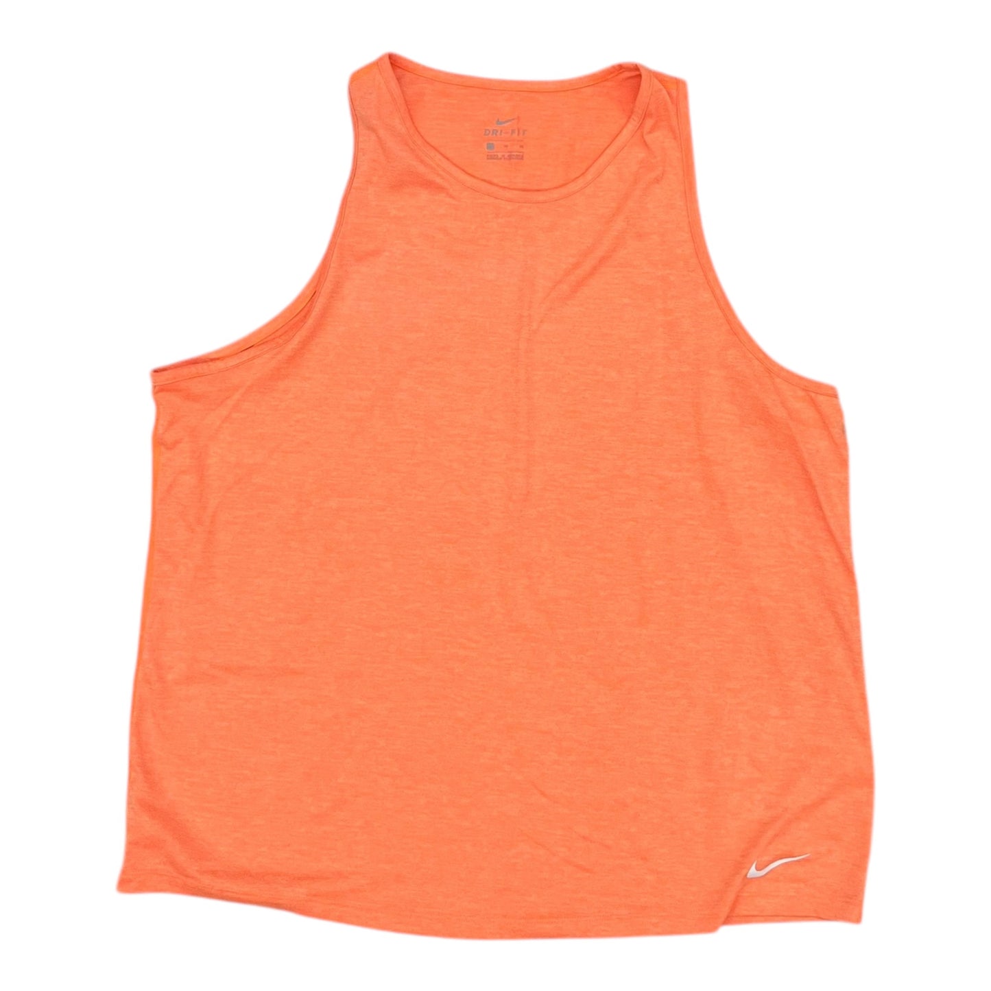 Athletic Tank Top By Nike In Orange, Size:Xl