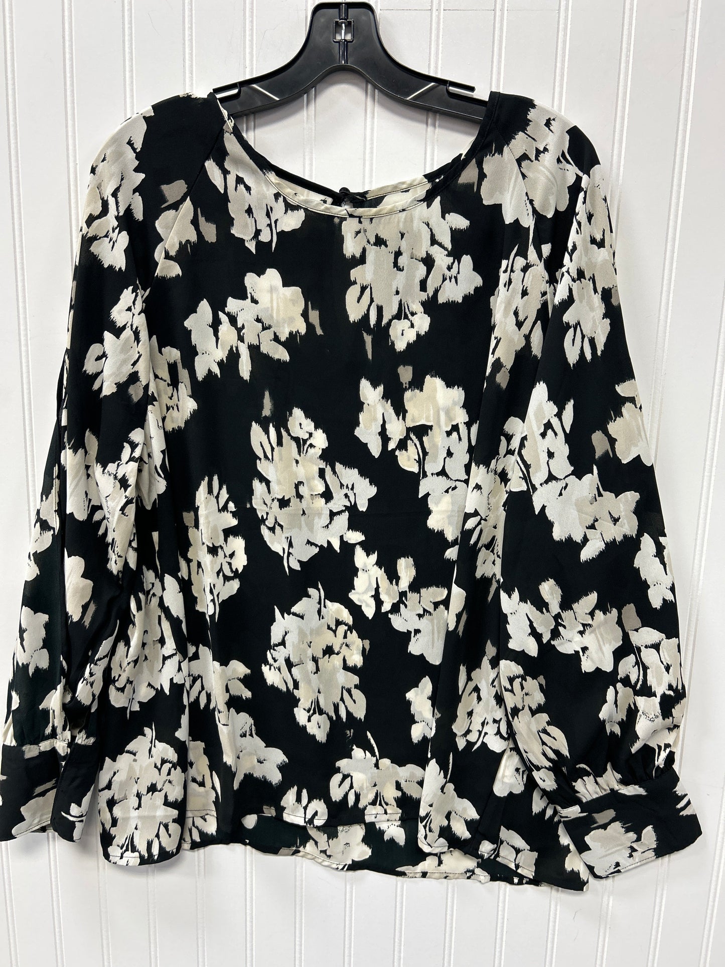 Blouse Ls By Maurices In Black, Size:Xxl