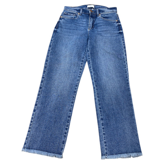 Jeans Cropped By Loft In Blue Denim, Size:0