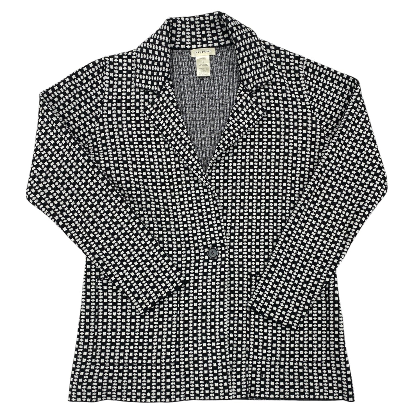 Blazer By Max Studio In Black & White, Size:S
