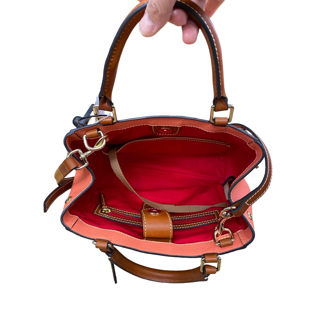 Handbag Designer By Dooney And Bourke In Coral, Size:Small