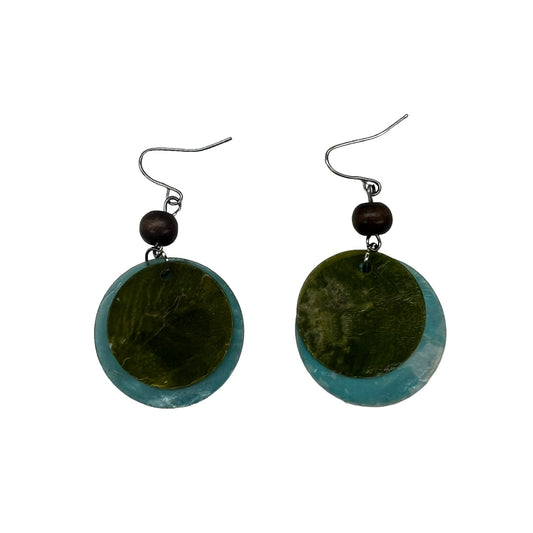 BLUE & GREEN EARRINGS DANGLE/DROP by CLOTHES MENTOR