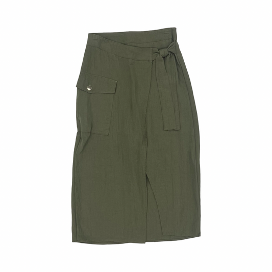 Skirt Midi By Nine West In Green, Size:Xs