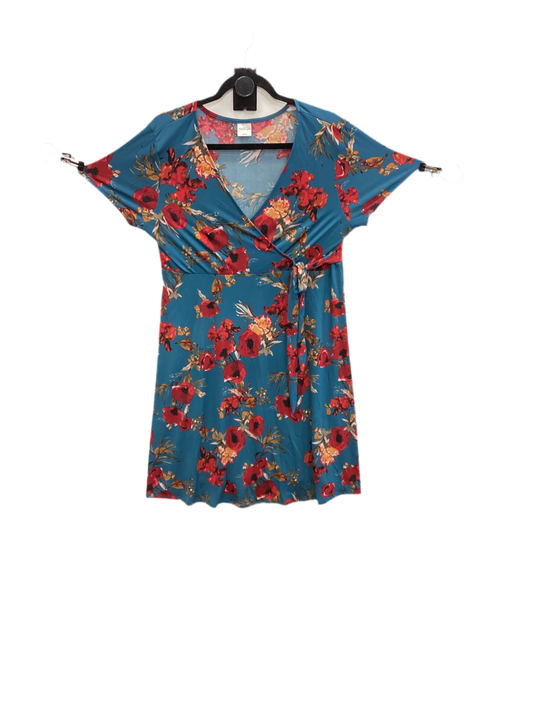 Dress Casual Midi By Kaleigh In Floral Print, Size:Xl