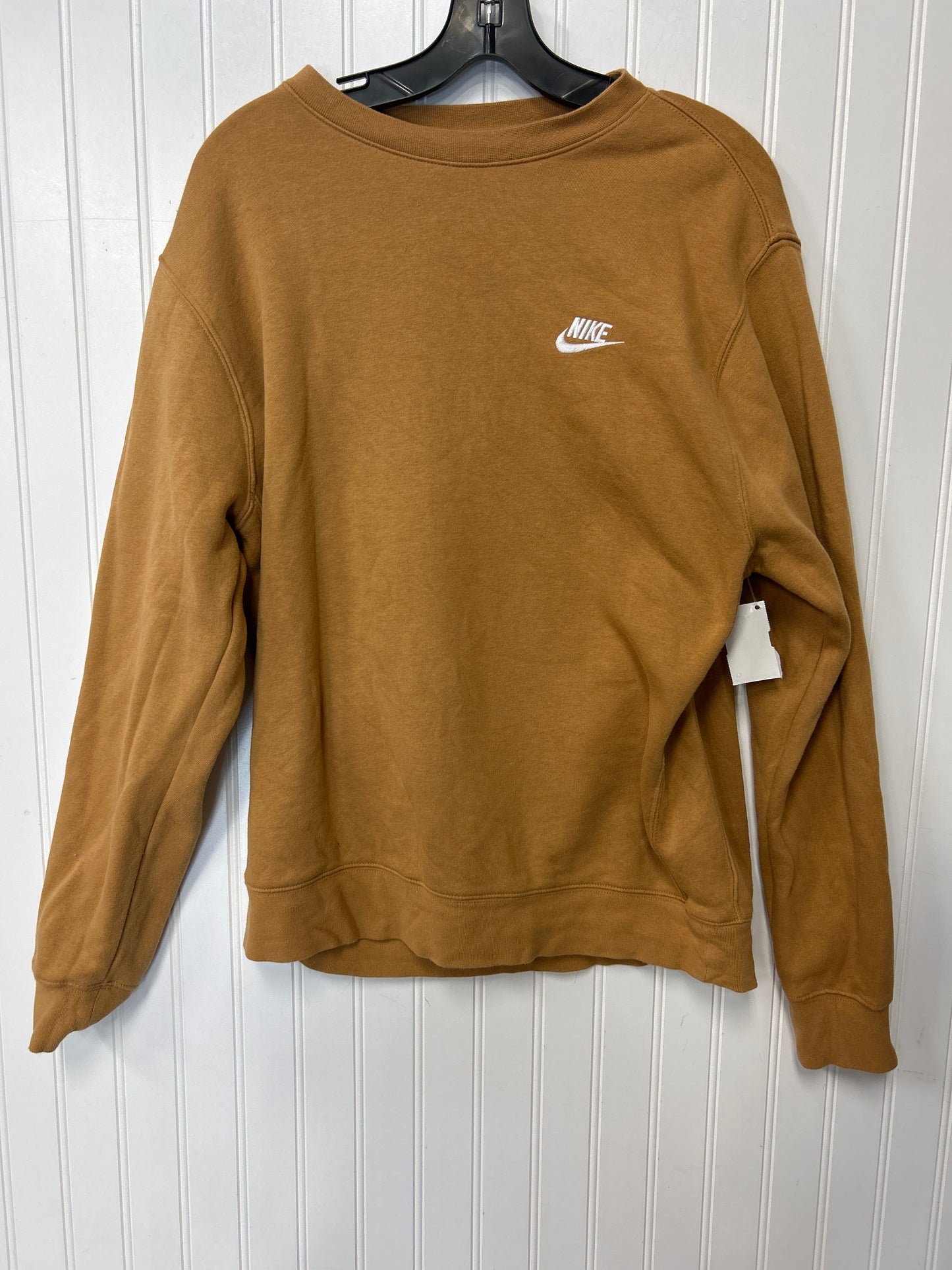 Sweatshirt Crewneck By Nike Apparel In Orange, Size:M