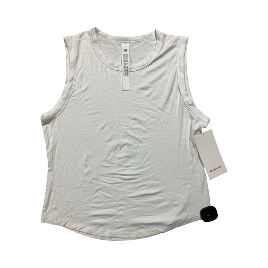 Athletic Tank Top By Lululemon In Ivory, Size:14