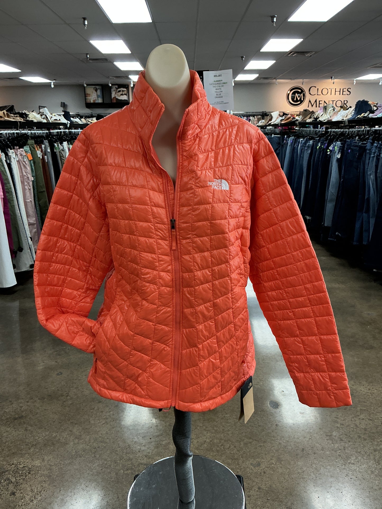 Jacket Puffer & Quilted By The North Face In Orange, Size:Xl