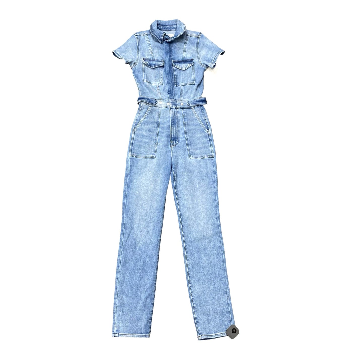 Jumpsuit By Good American In Blue Denim, Size:Xs