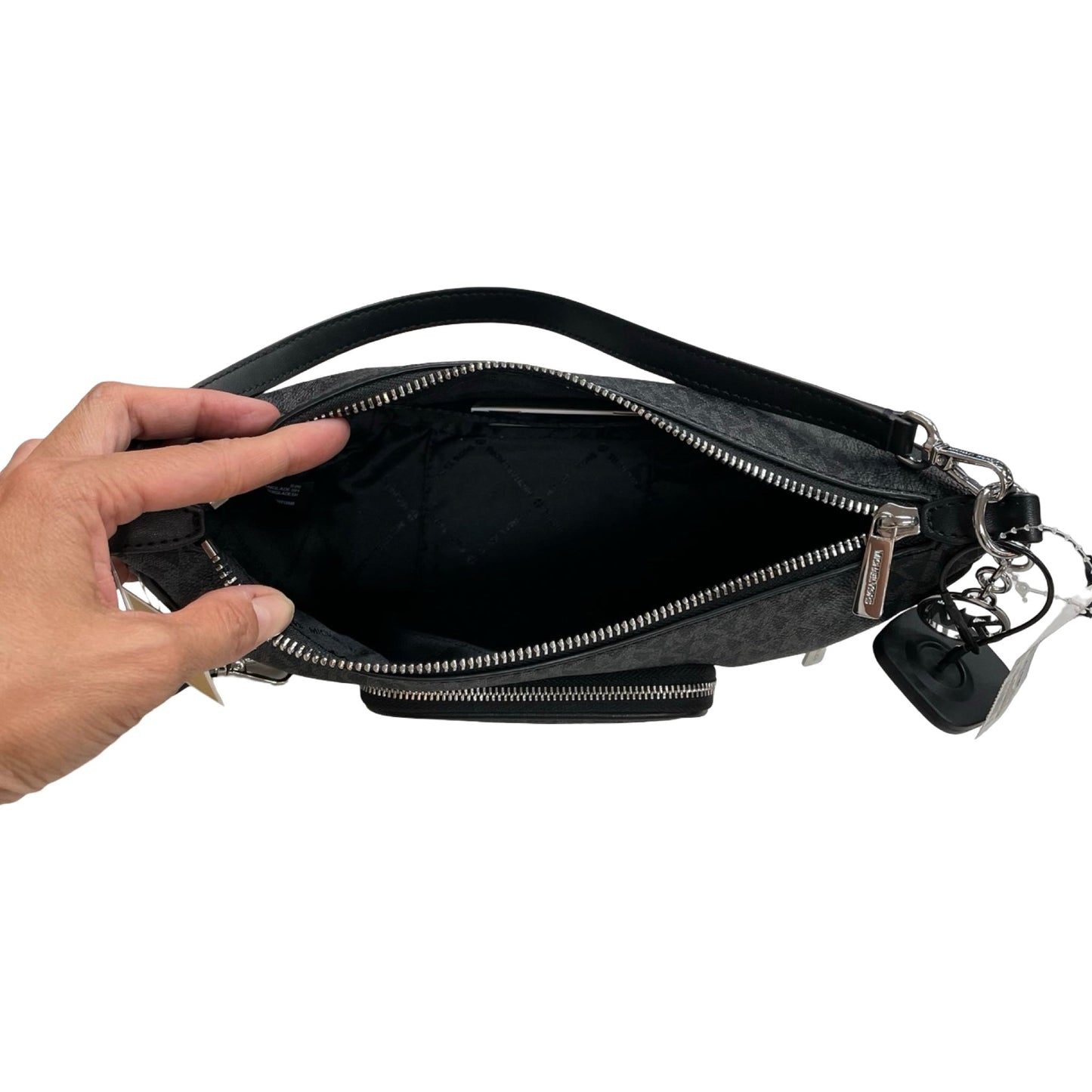 Handbag Designer By Michael Kors In Black, Size:Medium