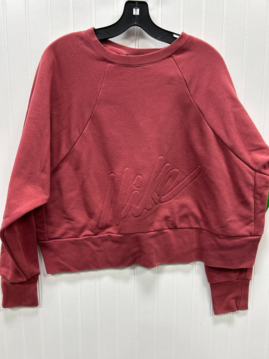 Athletic Sweatshirt Crewneck By Nike Apparel In Red, Size:Xl