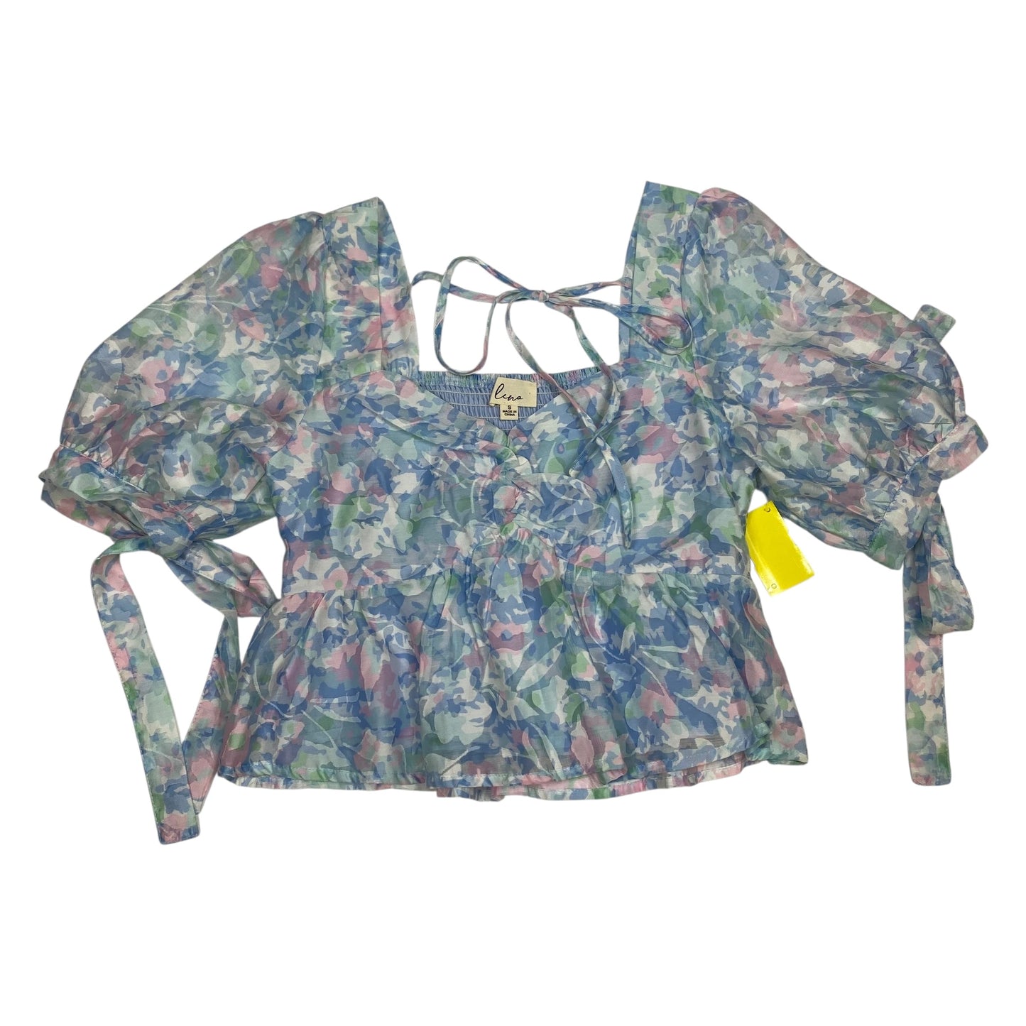 Blouse Ss By Lena In Blue, Size:S