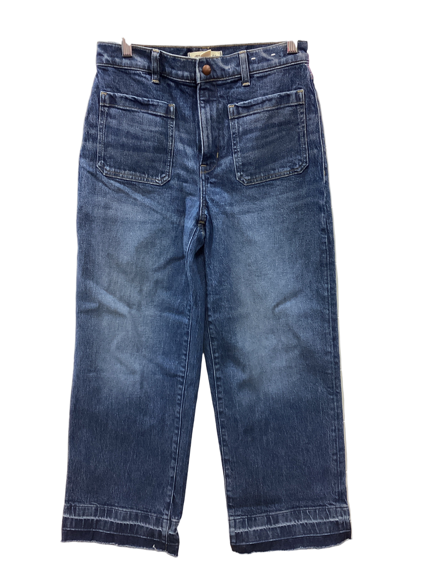 Jeans Wide Leg By Madewell In Blue Denim, Size:6