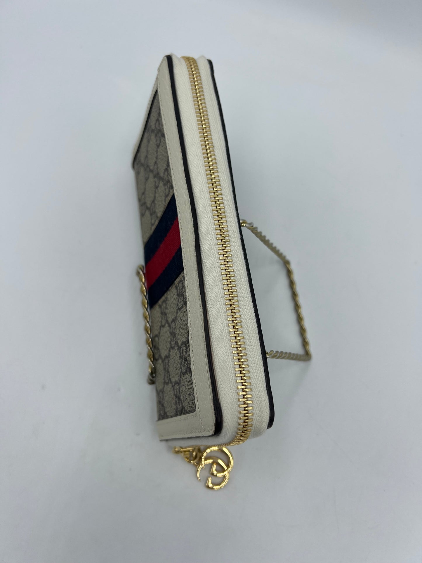 Gucci GG Ophidia Zip Top Designer Wallet Size: Medium