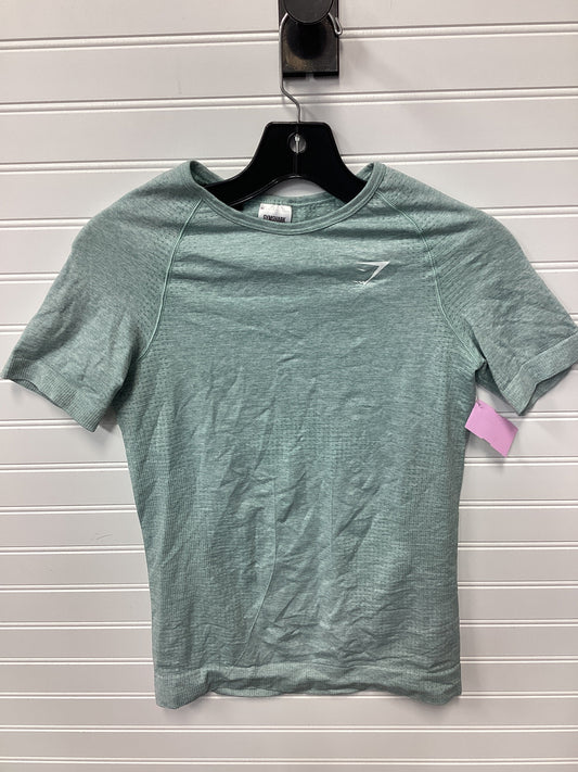 Athletic Top Ss By Gym Shark In Aqua, Size:M