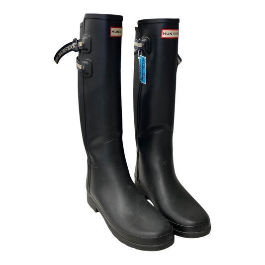 Boots Rain By Hunter In Black, Size:9