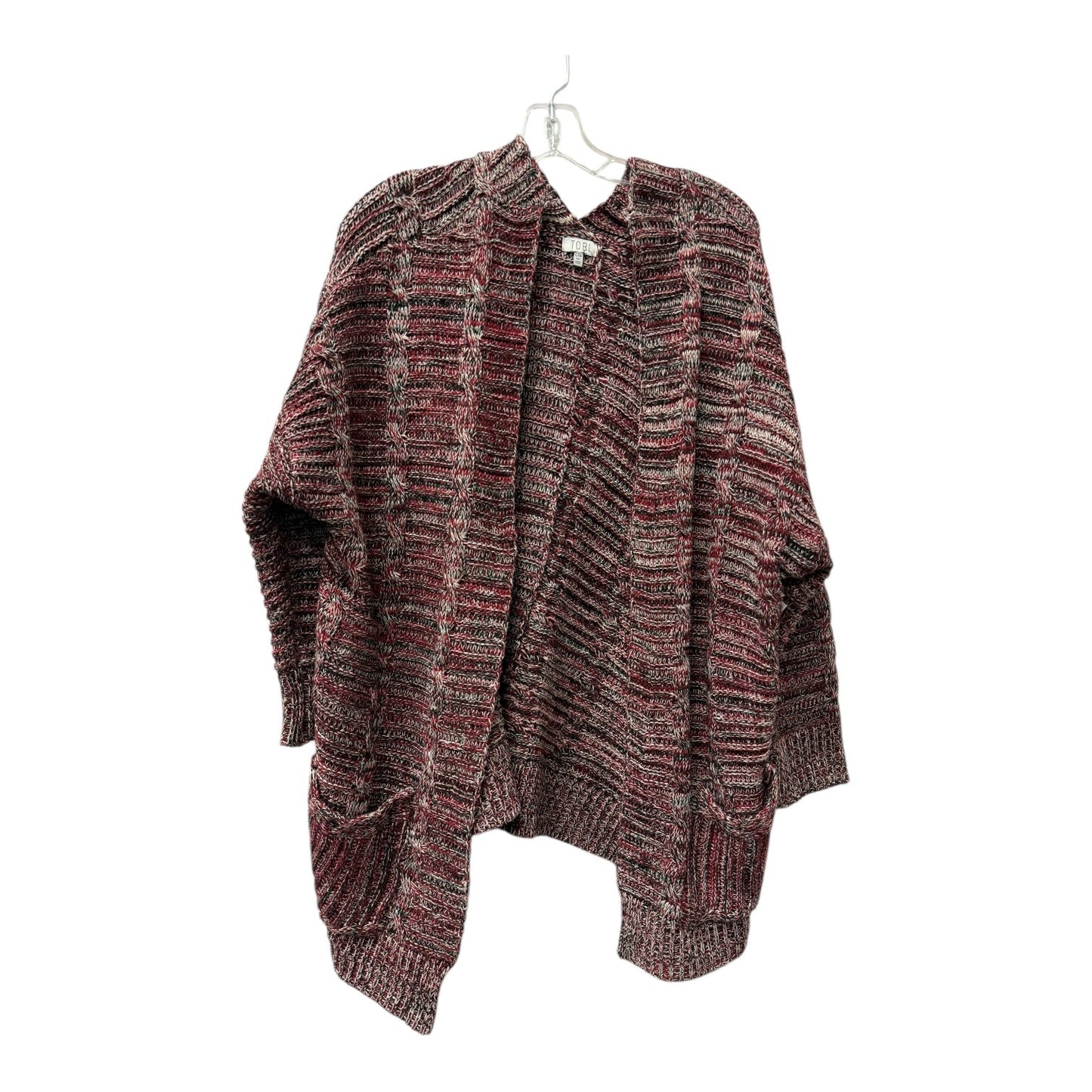 Sweater Cardigan By Tobi In Red, Size:L